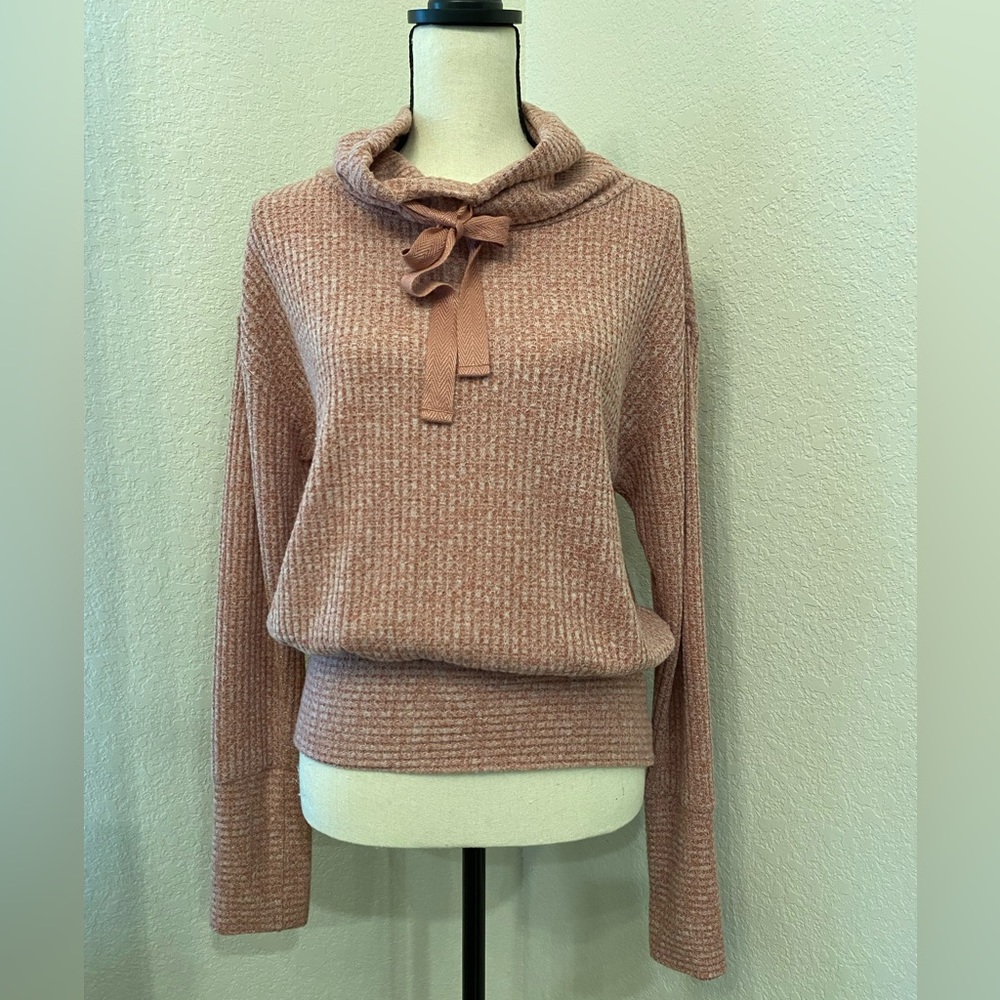 Anthropologie Cowl Neck Sweater. Size: Small. Color:Pink